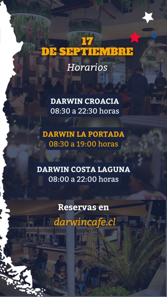 Horario Darwin Fiestas Patrias - 17 de septiembre